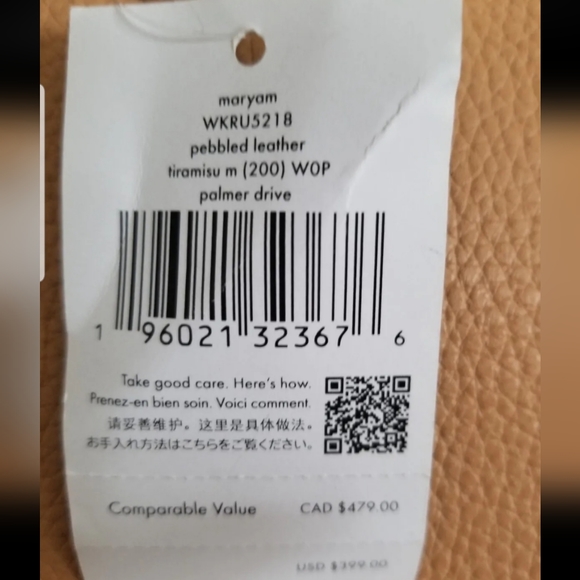 SOLD! NWT KATE SPADE ♠️ MARYAM PALMER DRIVER PEBBLED LEATHER Tiramisu/Tan - Picture 15 of 16